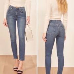 Reformation High Waist Skinny Jeans in Rhine